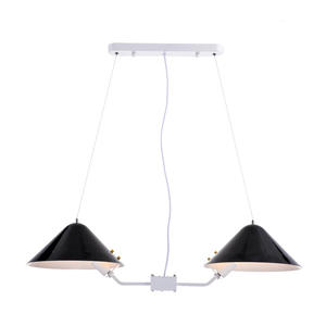 Moderne Têtes Multiples E27 En Fer Forgé Lustre Pendentif Lumière Noir/Blanc Pendentif <span class=keywords><strong>Luminaire</strong></span> Magasin Moderne Lustre Lumière - Product Image 2
