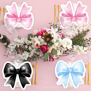 Odd Shaped Bow <b>Tissue</b> <b>Paper</b> Digital Printing Disposable Party Birthday Decoration Venue Setup Props - Product Image 1