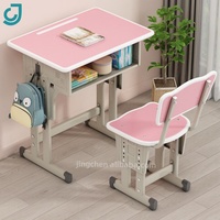 Mobilier de bureau d'apprentissage pour enfants à hauteur réglable ensemble table d'étude et chaises pour enfants pour enfant