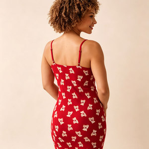 Camisón navideño personalizado para mujer, ropa de dormir navideña, vestido de algodón y bambú, suave y cómodo. - Product Image 3