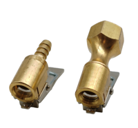 KAISHENG Gonfleur de pneus à valve rapide 1/4" FNPT en laiton, conception à flux ouvert, clip de verrouillage, ajustement universel, garantie 1 an