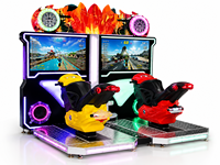 Simulateur de course automobile 3D Lechuang, machine de jeu d'arcade avec construction en métal, plastique et acrylique, utilisation en intérieur, 1 joueur
