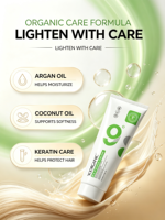 YOORGANIC Crème décolorante professionnelle pour salon, marque privée, 9 niveaux d'éclaircissement capillaire