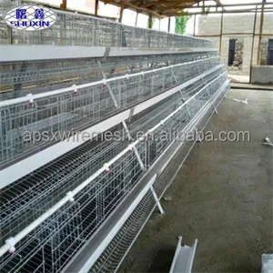 Semi-automated poultry breeding machine type A layer egg chicken cage for farm