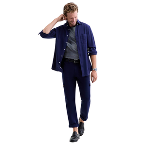 Chemise décontractée pour homme, 100% coton, respirante, séchage rapide, manches longues, fournisseur OEM ODM - Product Image 3