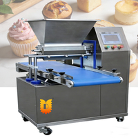 Machine à déposer les biscuits et gâteaux électrique à double usage, machine à biscuits rotative automatique pour la fabrication de biscuits Jenny, cupcakes et snacks.
