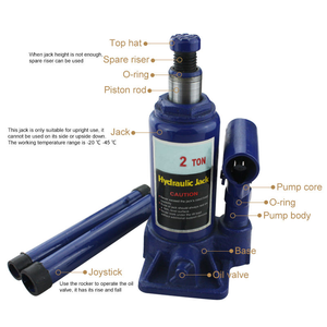 2 Tonnen Blue Hydraulic Jack Hochleistungs-Reparatur werkzeug für Garagen wagen mit Schnell hub pumpe - Product Image 3