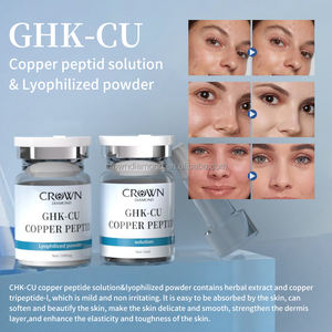 Suero en <span class=keywords><strong>Polvo</strong></span> Liofilizado de Marca Privada, Antienvejecimiento, Reafirmante, Hidratante, Reparador, Esencia de Péptidos de Cobre Ghk-Cu en Ampollas - Product Image 2