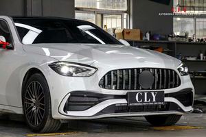 Grille de <span class=keywords><strong>calandre</strong></span> UKISS pour Benz Classe C 2022 W206 C200 C260 C300 Facelift C63 <span class=keywords><strong>AMG</strong></span> Grille <span class=keywords><strong>GTR</strong></span> Chrome Argent Noir - Product Image 5