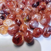 Pierre de guérison polie de haute qualité cristaux de dégringolade Quartz gravier arc-en-ciel rouge feu Quartz Tumble Stone