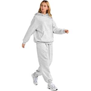 Ensemble de survêtement sportif pour femme, taille plus, 2 pièces, printemps, uni, avec pantalon de voyage - Product Image 3