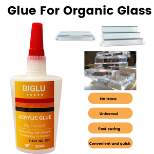 30ML BIGLU <span class=keywords><strong>Colle</strong></span> Acrylique Transparente Forte Instantanée PMMA Adhésif ABS Plexiglas PVC Plastique Imperméable Séchage Rapide <span class=keywords><strong>Colle</strong></span> - Product Image 6