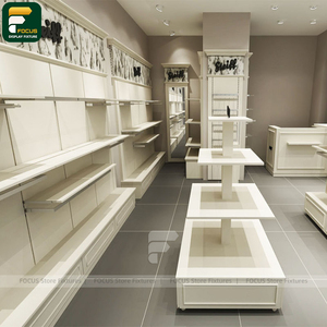 Présentoir de Magasin de Vêtements Haut de Gamme, Meuble de Boutique, Étagère Murale, Comptoir de Caisse, Luminaire Miroir - Product Image 3