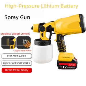 <span class=keywords><strong>Pistolet</strong></span> <span class=keywords><strong>à</strong></span> <span class=keywords><strong>peinture</strong></span> sans fil 1500W 1000ml pour batterie <span class=keywords><strong>Makita</strong></span> 18V, <span class=keywords><strong>pistolet</strong></span> <span class=keywords><strong>à</strong></span> <span class=keywords><strong>peinture</strong></span> électrique HVLP professionnel <span class=keywords><strong>à</strong></span> 3 modes pour murs, bois, bricolage - Product Image 1
