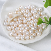 Perle di perle d'acqua dolce a forma di riso bianco naturale AA grado 6-7mm all'ingrosso 50 g/borsa