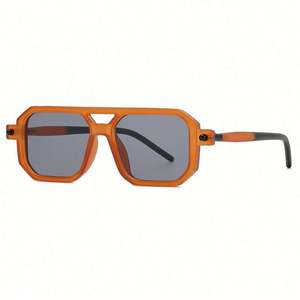Gafas de Sol Cuadradas de Piloto Personalizadas de Moda 2022, Gafas de Sol Retro de Lujo con Bloqueo de Luz Azul para Hombre y Mujer - Product Image 6
