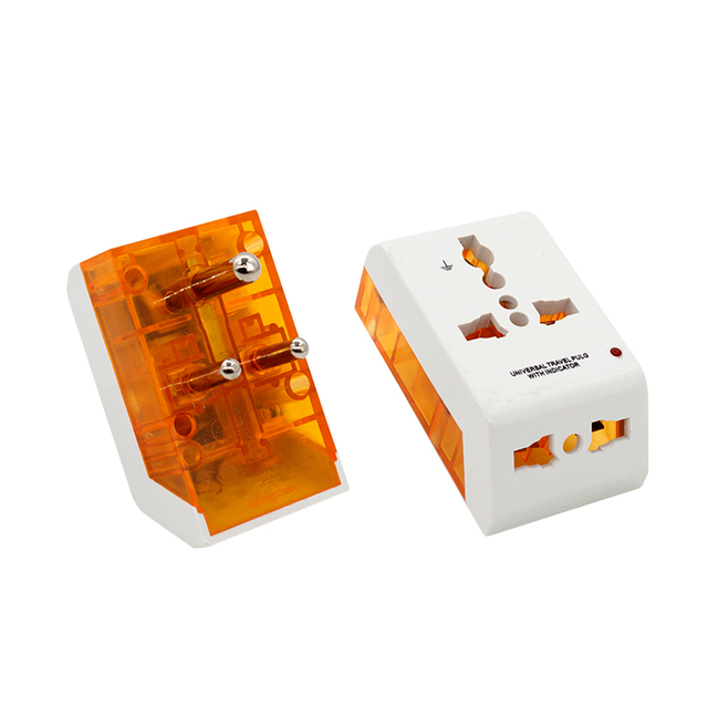 KX808 Type D Power Adapter for India 3 Outlets Nepal & India Plug Adapter with 5A Rated Current ABS & Plastic Material