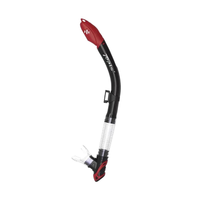 Set snorkel silikon dewasa untuk snorkeling kering dan menyelam di bawah air