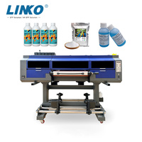 Imprimante d'étiquettes UV DTF haute vitesse LINKO A1, film AB, autocollant multicolore, machine d'impression jet d'encre UV