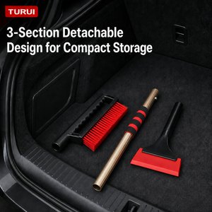 TR-3918 Auto-Schneekratzer und Bürstenset Ausziehbares Windschutzscheiben-Schneeräumwerkzeug mit Schaumstoffgriff für Autos, SUVs, LKWs und Vans - Product Image 6