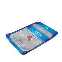 Sacs en plastique imprimés personnalisés pour étuis de téléphones portables sacs d'emballage en plastique ziplock avec avant transparent