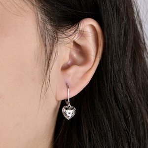 Pendientes Colgantes de Corazón Hueco de Cobre Puro con Relleno de Oro de 14k, Unisex, Antideslustre, Joyería de Moda para Fiesta - Product Image 5