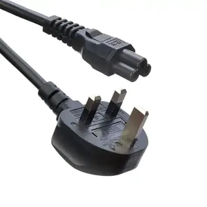 IEC UK BS Standard charger plug C5 C13 C19 Connector 3 Pin Power Cord 3 prong ac power cord factory Supply for rice cooker
