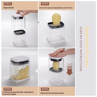 Keuken Gadgets Voedselhakker met Opvangbak, 3-in-1 Hakker Groentesnijder met Frietjes Snijder, Groentehakker, Fruitsnijder