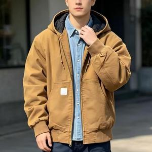 Nuovi Arrivi: Giacche a Vento Semplici e Resistenti in Tela per Uomo, Personalizzabili - Product Image 1