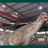Modèle géant de Diplodocus pour parc à dinosaures, grand dinosaure animatronique pour décorations extérieures