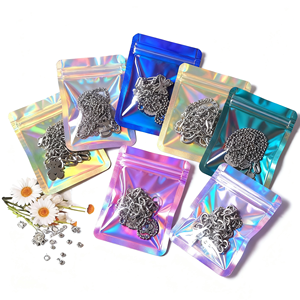 أكياس حلوى مايلر شفافة قابلة للإغلاق بسوستة ، كيس مقاوم للرائحة ، أكياس ثلاثية الجسم <span class=keywords><strong>3</strong></span> أكياس - Product Image 5