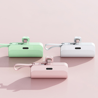 Batterie externe portable de poche mini 5000 mAh, petit chargeur portable, station d'alimentation pour mobiles