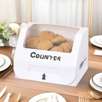 Boîtes à gâteaux en papier de haute qualité pour anniversaire nouvelle boîte d'emballage d'affichage de conception boîte d'emballage recyclable de biscuits de dessert avec fenêtre