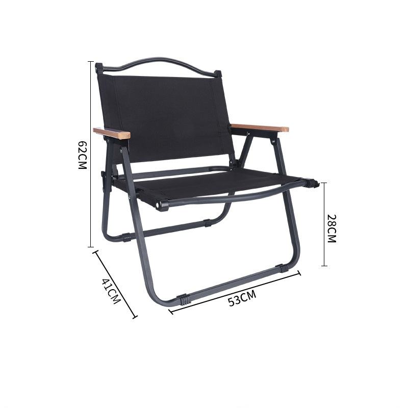Square tube black medium chair
