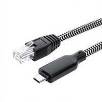 Kabel USB C ke RJ45 Tipe C 1,5m, Kabel Ethernet Gigabit Terhubung Langsung 1Gbps, Kabel Jaringan LAN Internet Kompatibel dengan Laptop