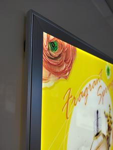 Clip sur cadre Led A0 A1 A3 A4 <span class=keywords><strong>profil</strong></span>é en aluminium A2 panneau LED bord éclairé ultra mince boîte à lumière Snap cadre Led Lightbox - Product Image 4