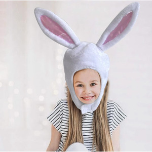 Achetez un chapeau d'oreilles de lapin HLC pour cosplay de carnaval, idéal pour Pâques, les fêtes printanières, les événements scolaires, les cadeaux et accessoires de fête. - Product Image 2