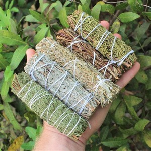 Palos de aromaterapia artesanales naturales respetuosos con el medio ambiente-<span class=keywords><strong>Romero</strong></span> California White Sage Cedar Juniper Floral para espacio navideño - Product Image 4