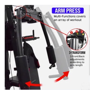 Équipement de musculation multi-stations, salle de sport à domicile 4 stations, machine d'entraînement de force complète, station de fitness multifonctionnelle, unisexe - Product Image 4