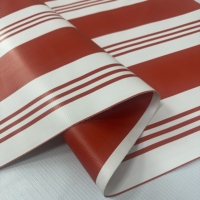 Bâche imperméable en PVC léger à rayures pour usage extérieur