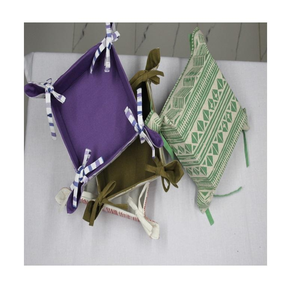 Paniers de rangement polyvalents et durables, fabriqués en tissu de toile 100% coton, organisateur écologique pour vêtements, jouets, livres - Product Image 4