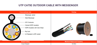 Kabel Patch UTP CAT5E Outdoor Konduktor Tembaga Solid RJ45 Double Jacket PVC+PE