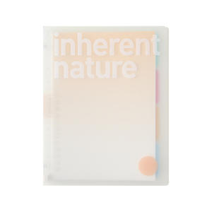 Custom School Stationery A4 A5 A6 PVC PP Cover Loose-Leaf Spiral Notebook with Index Tab <b>Divider</b> for Planners - Product Image 1