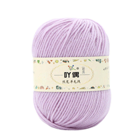 4ply Thick Ring Spun Wool/Acrylic Blended Yarn Hand Knitting Scarf Sweater Hat Dyed Pattern Anti-Static Alkali-Proof