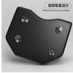 Chaise de pêche avec ventouse, coussin de siège en mousse à mémoire de forme élastique, noir, accessoire de pêche portable - Product Image 1