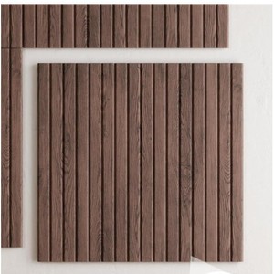 Pannello Acustico 3D Stereo Autoadesivo in Fibra di Poliestere, Griglia Effetto Legno, Adesivo Murale Fonoassorbente - Product Image 5