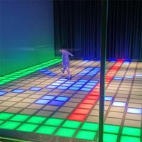 Jeu interactif à LED pour salle intérieure à faible coût Jeu de grille de saut à LED