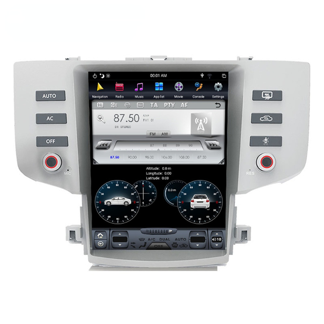 Vertical Screen Tesla Style for Toyota Reiz Mark X Android 11 Car Radio GPS Navigation Car DVD Player Stereo 2005-2009