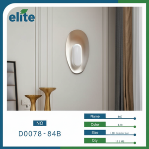 Lampada da parete a LED di lusso moderno per la decorazione per la casa 220V caldo bianco CCT per la camera da letto all'aperto Hotel Custom imballaggio in metallo di vetro - Product Image 1