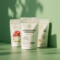Sachet Doypack Personnalisé Imprimé en Couleur avec Fermeture Zip Refermable pour Emballage Alimentaire – Idéal pour Fournisseur de Poudre de Champignons